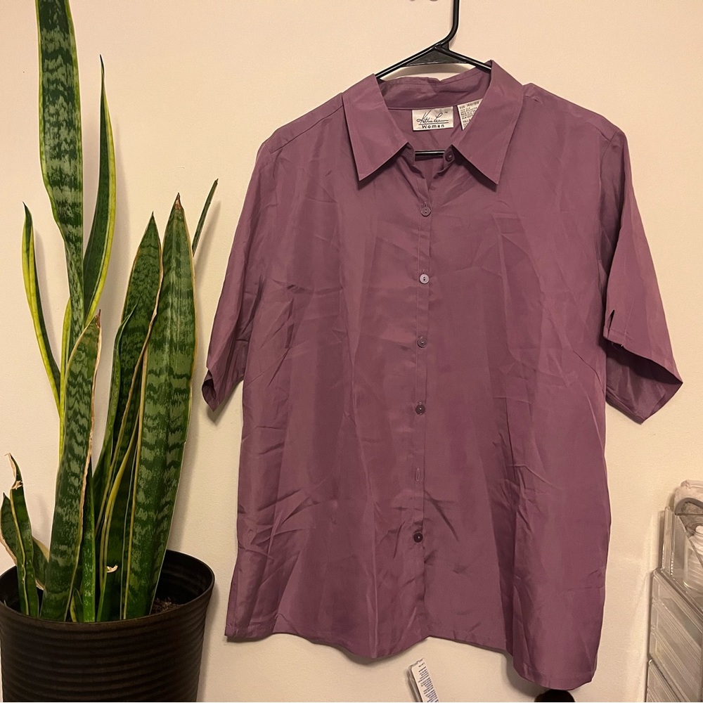 Silky button down